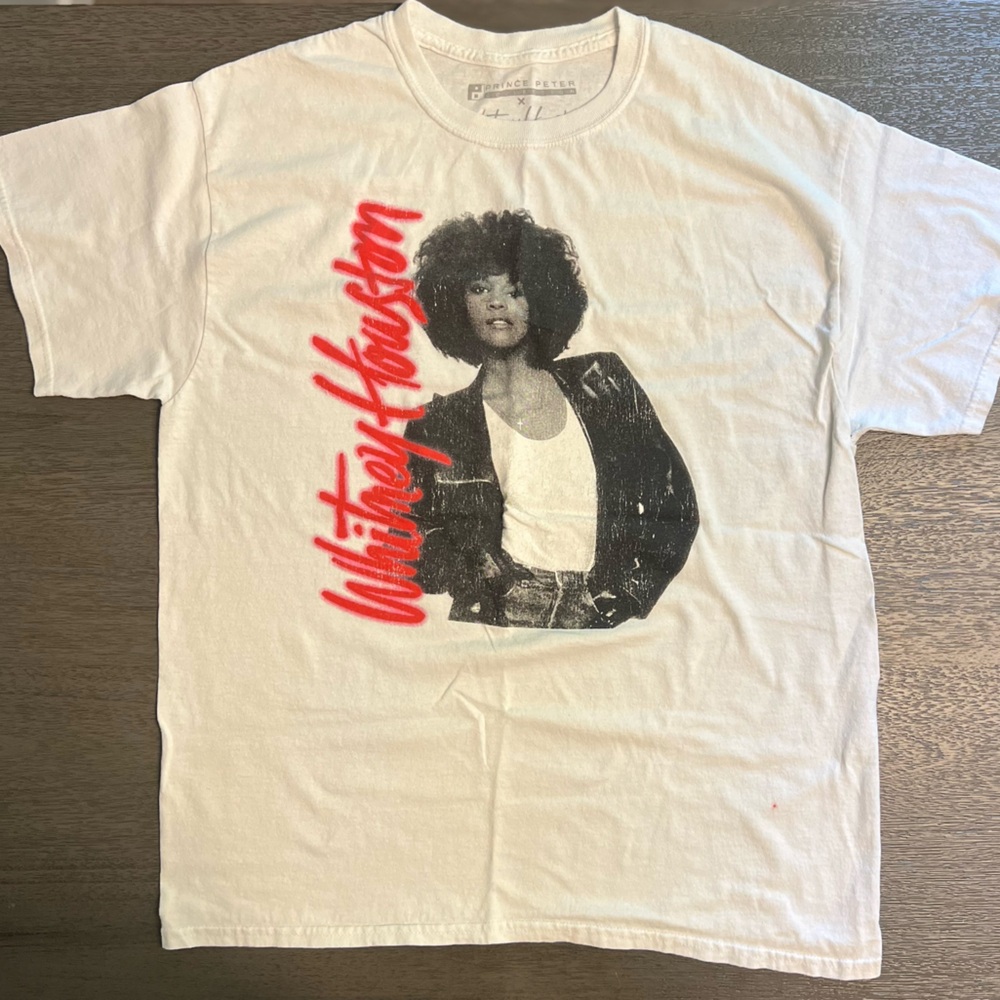 Whitney Houston Graphic Tee | White | Size M